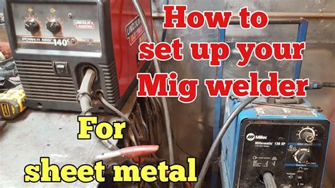 mig welder sheet metal|welding 20 gauge sheet metal.